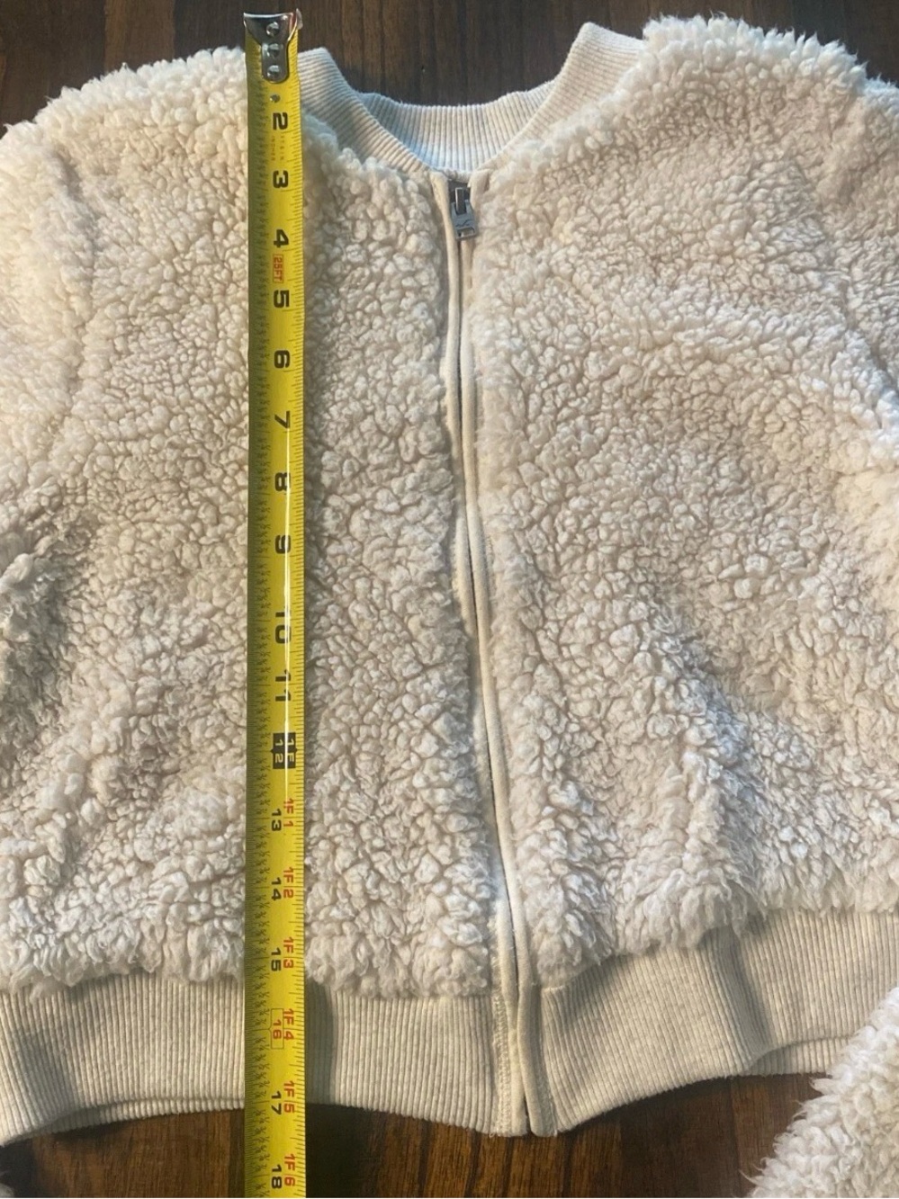 Hollister Co. Faux Fur Coat White   - Size M